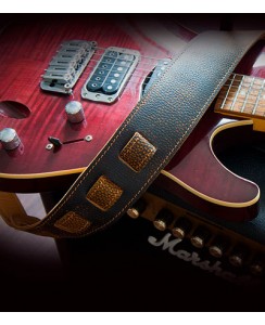 Ремень для гитары из натуральной кожи